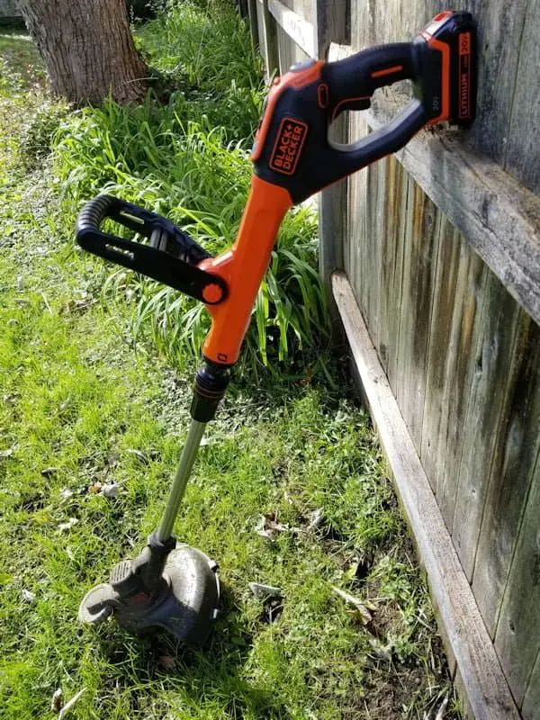 black and decker electric weed eater battery