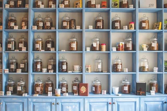 herbs shelf