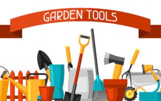A Drawing of Various Tools Used For Gardening