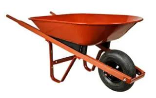 Image of a Red Wheelbarrow - Will a Wheelbarrow Fit in a Sedan, Minivan, or SUV