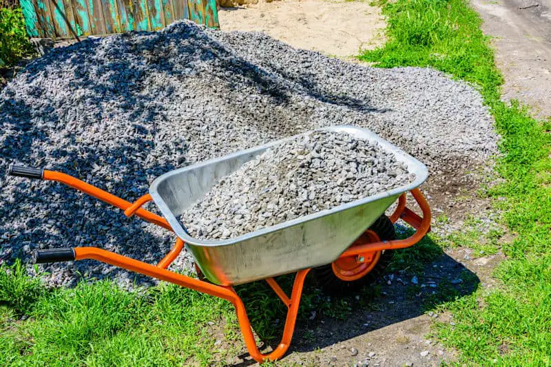 A wheelbarrow full of rocks - how many wheelbarrows are in a ton or cubic meter