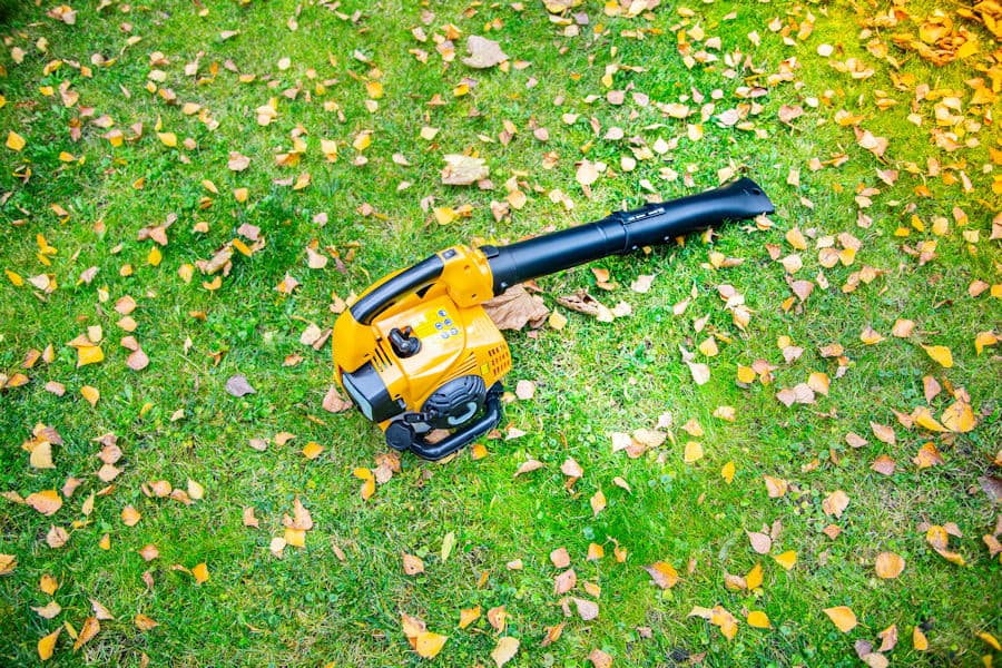 Image of a leaf blower - why are gardening tools so loud